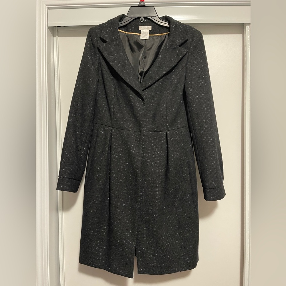 Worthington Wool Blend Black w/ Gold Thread Coat